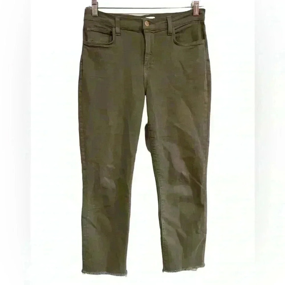 L'AGENCE Sada Ankle Slim Jeans Green - Picture 2 of 10